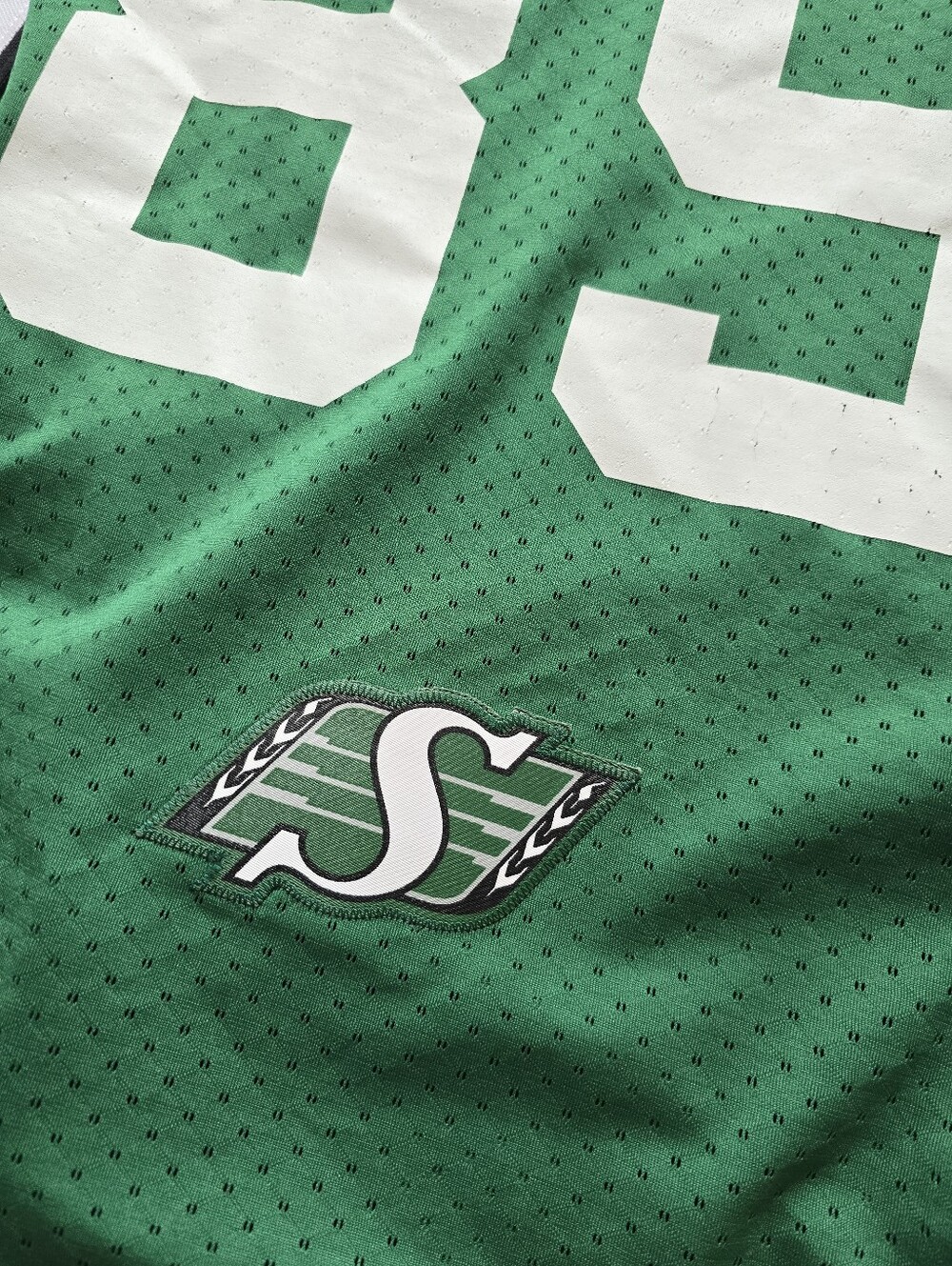 Reebok CFL Saskatchewan 89 GETZLAF Football Jersey Unisex Size Small - Picture 3 of 10